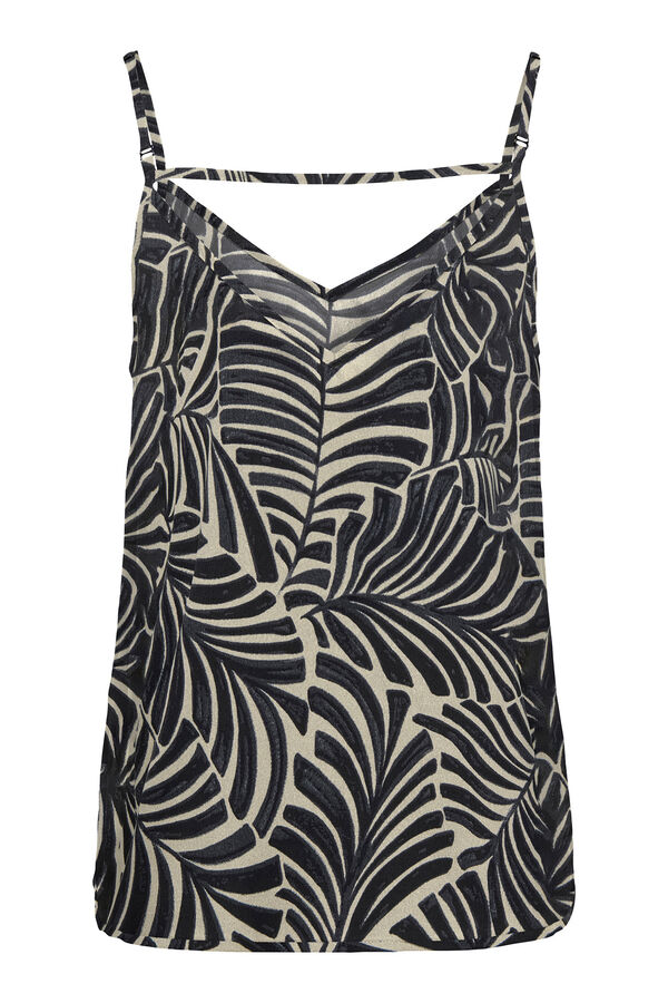 Only Top tirante fino negro