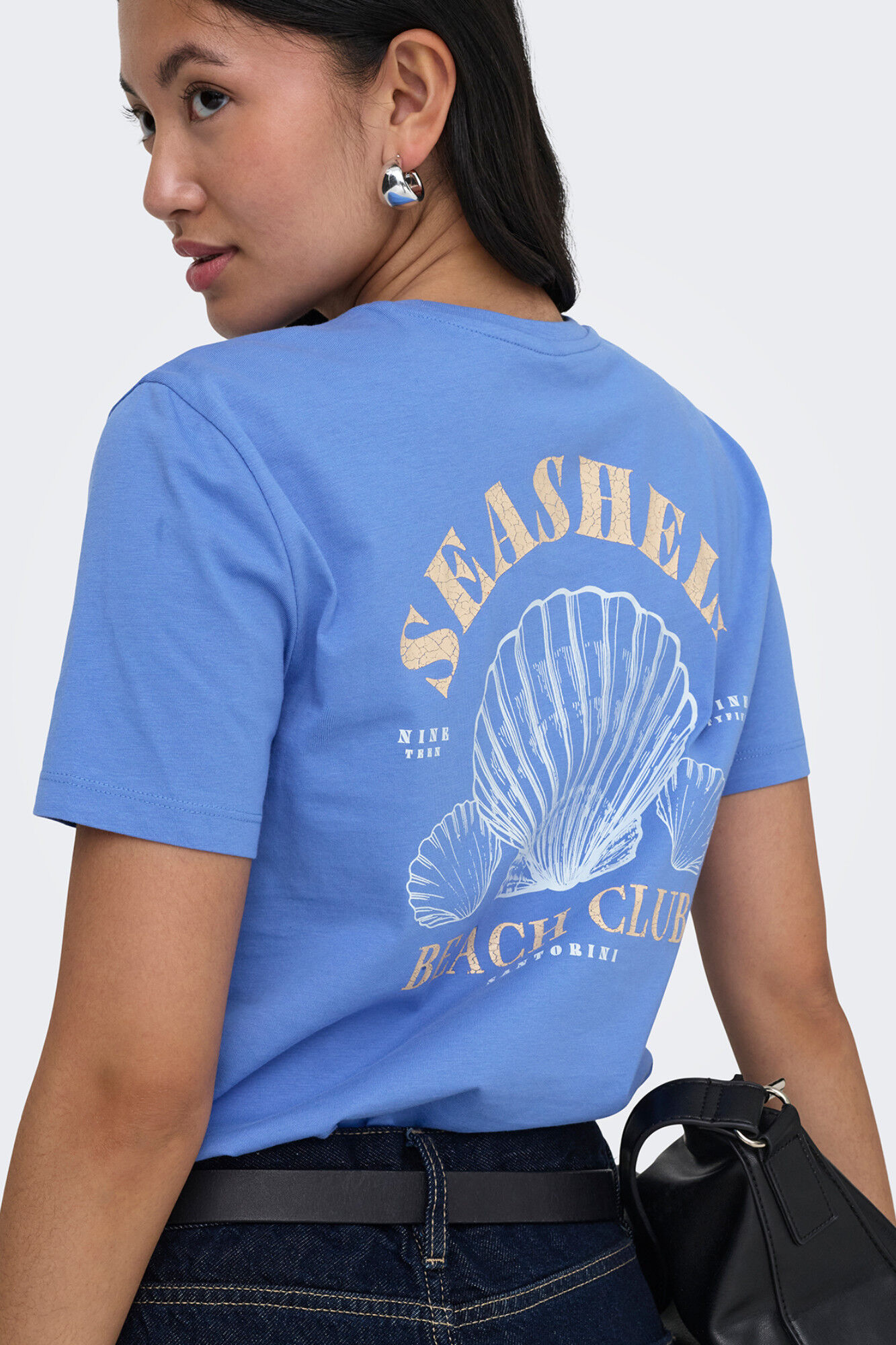 Only Camiseta estampado posterior