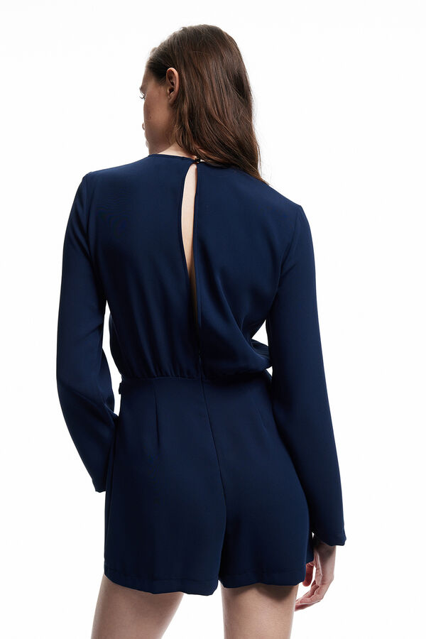 Koton Vestido curto de manga comprida azul