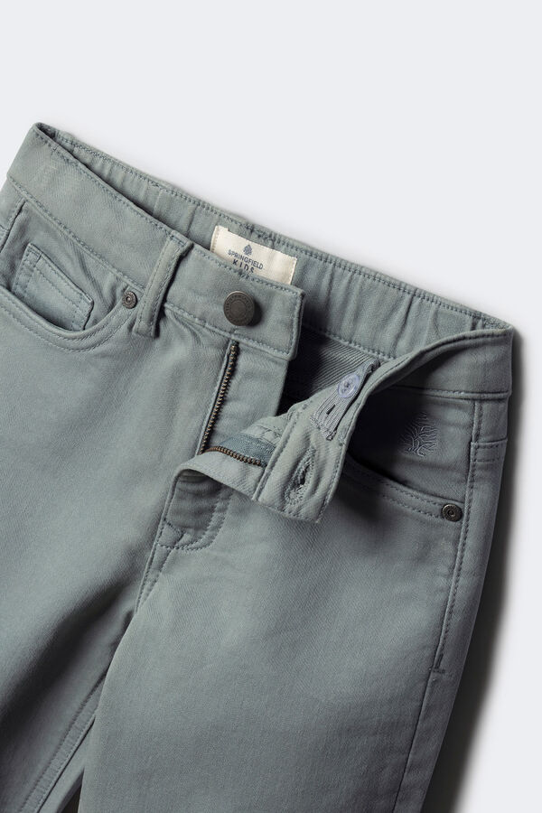 Springfield Kids Pantal&oacute;n 5 bolsillos slim fit ni&ntilde;o azul