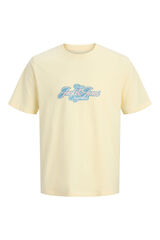 Jack & Jones Camiseta print frontal amarillo