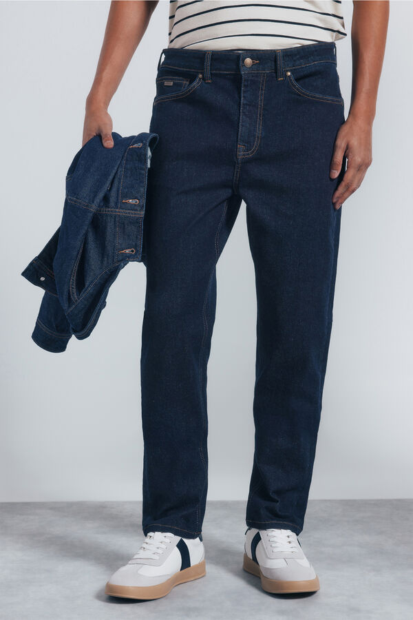 Springfield Jeans desencolado slim fit azul