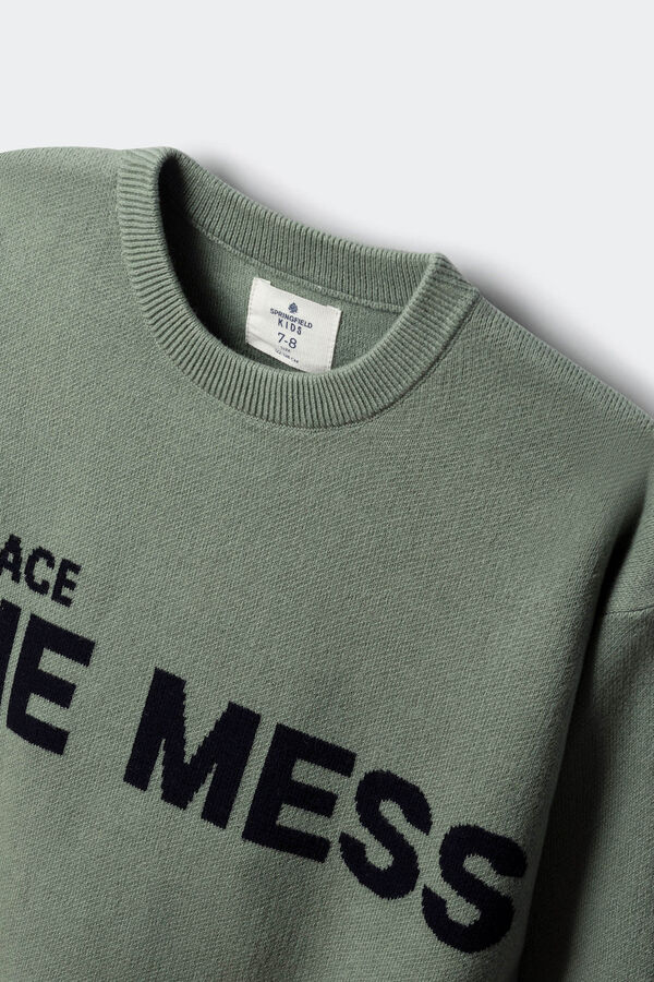Springfield Kids Jersey "The mess" ni&ntilde;o verde