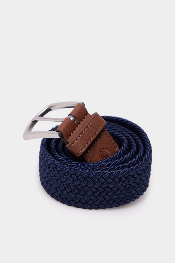 Springfield Cinturón trenzado azul
