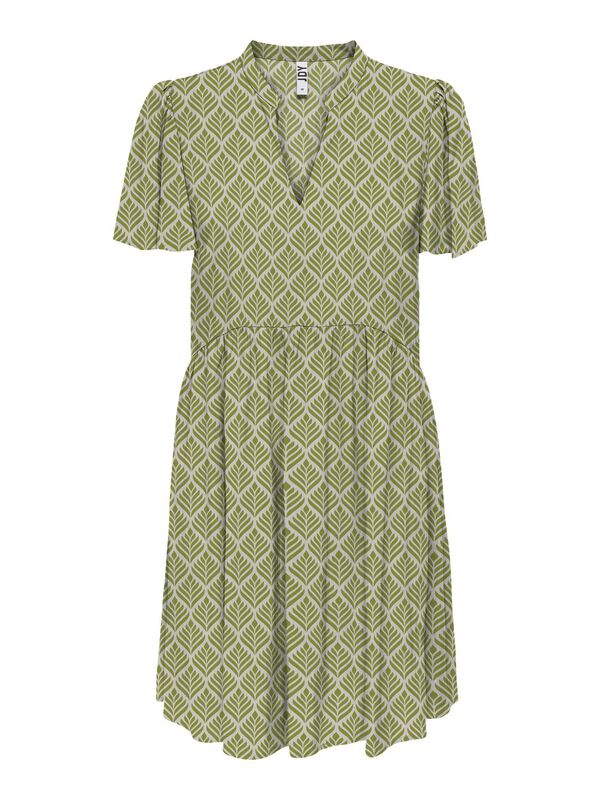 JDY Vestido curto decote em V cinzento