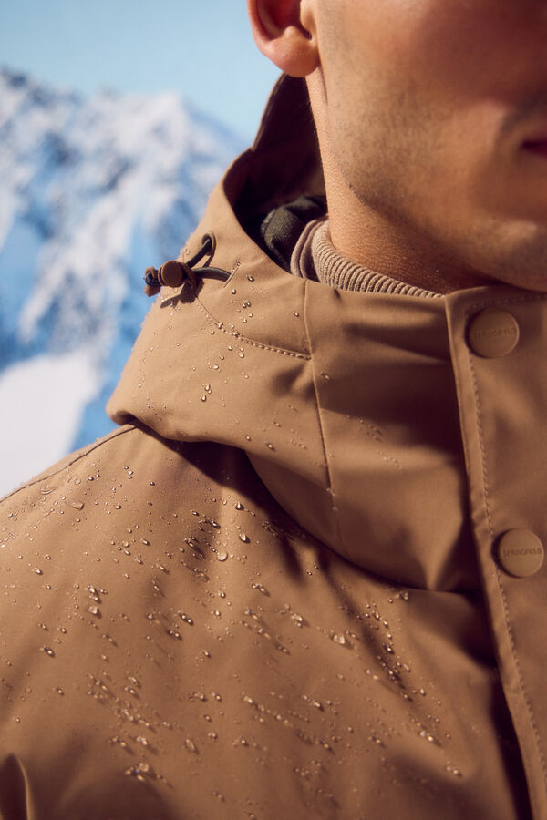 Springfield Parka acolchoada t&eacute;rmica castanho