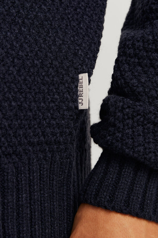 JJ REBEL Jersey b&aacute;sico Regular Fit azul