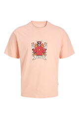 Jack & Jones T-shirt de manga curta estampada rosa