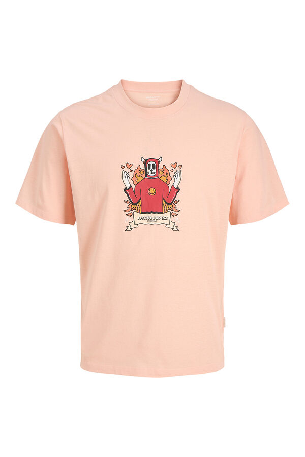 Jack & Jones T-shirt de manga curta estampada rosa