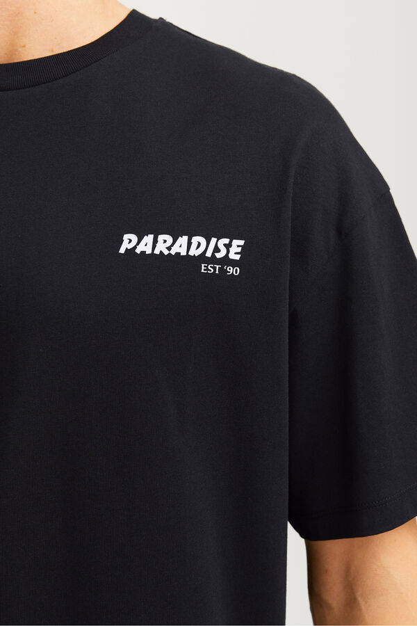 Jack & Jones T-shirt back print preto