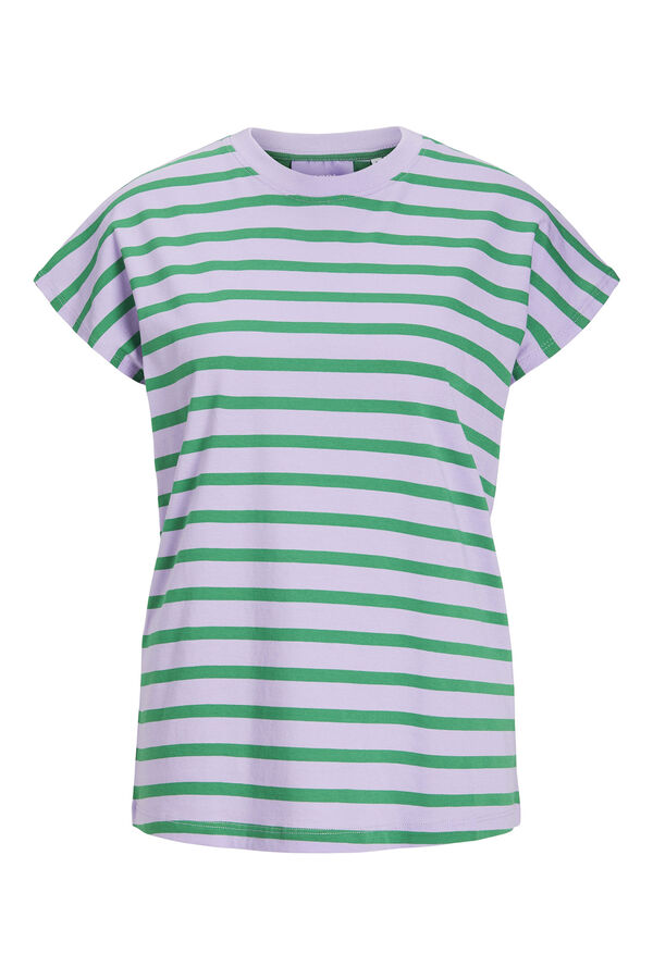 Jack & Jones Camiseta manga corta de rayas morado/lila