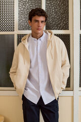 Springfield Sweatshirt b&aacute;sica com fecho-&eacute;clair branco