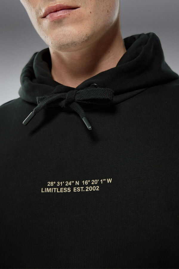 Springfield Sudadera capucha logo Pedri x Springfield negro