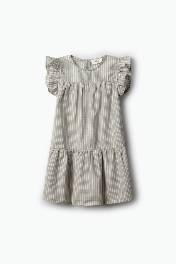 Springfield Kids Vestido rayas niña verde