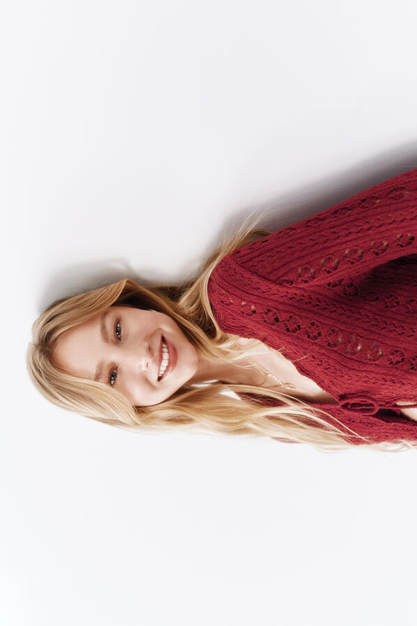 High Spirits Topo Vermelho  estampado