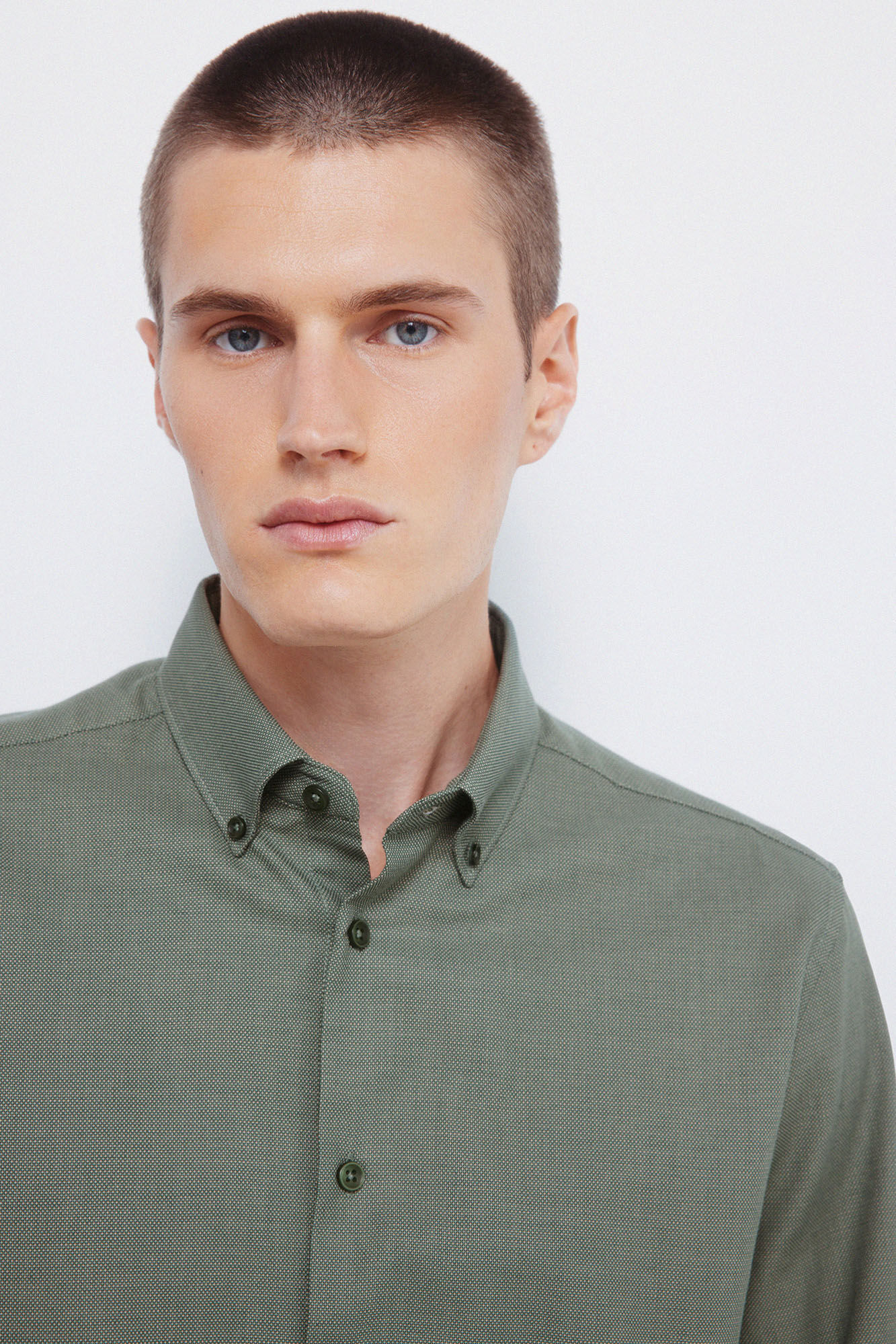 Springfield Camisa social estruturada bicolor
