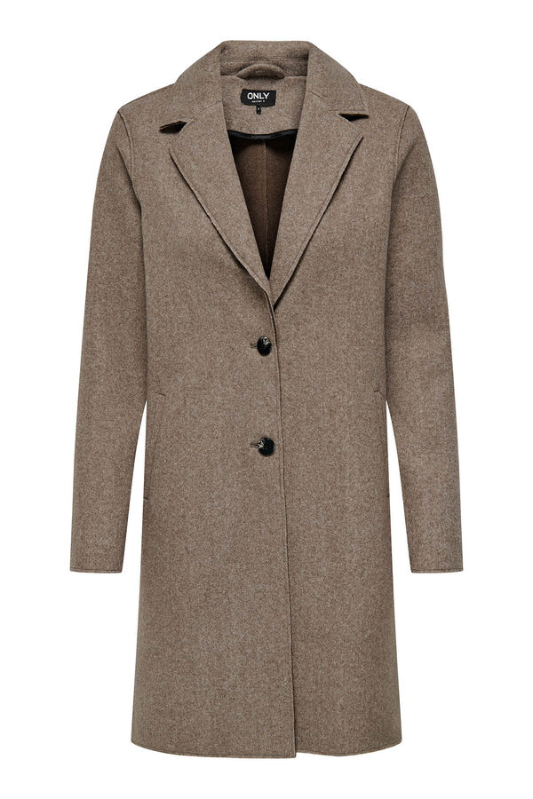 Only sobretudo de tecido midi  cru