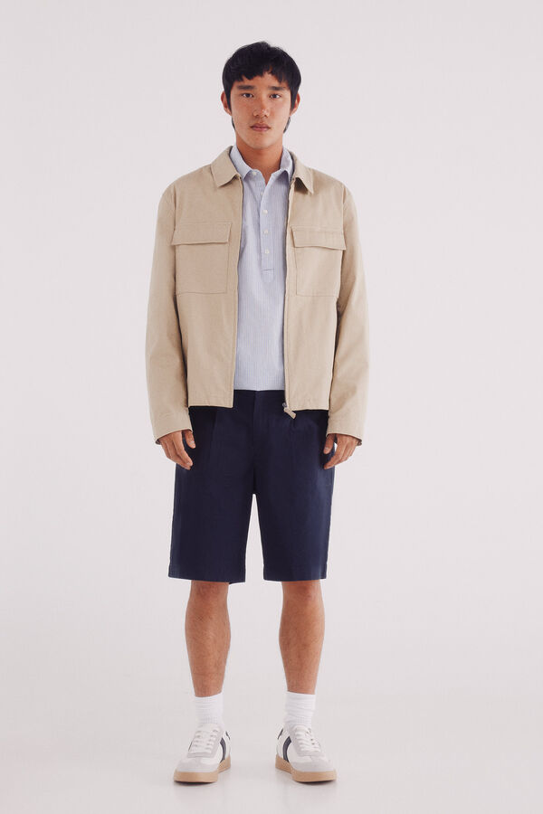 Springfield Camisa polera rayas azul