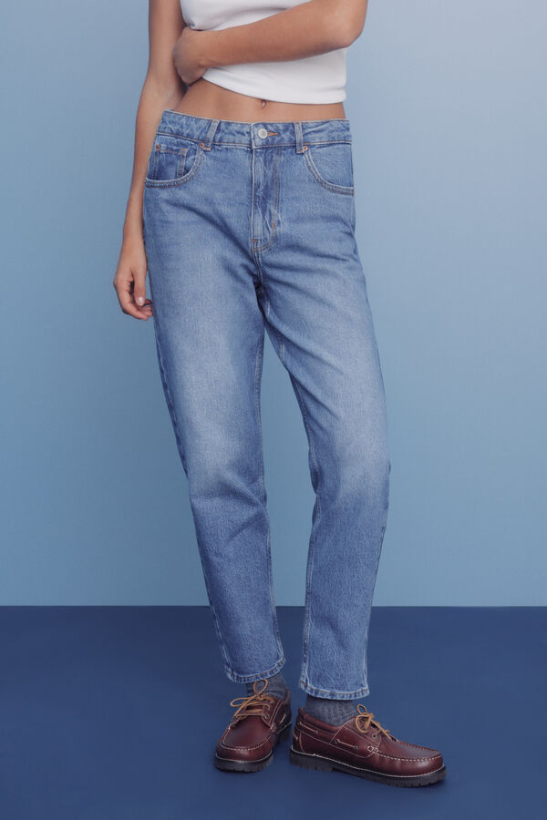 Springfield cal&ccedil;a jeans mam&atilde;e azul