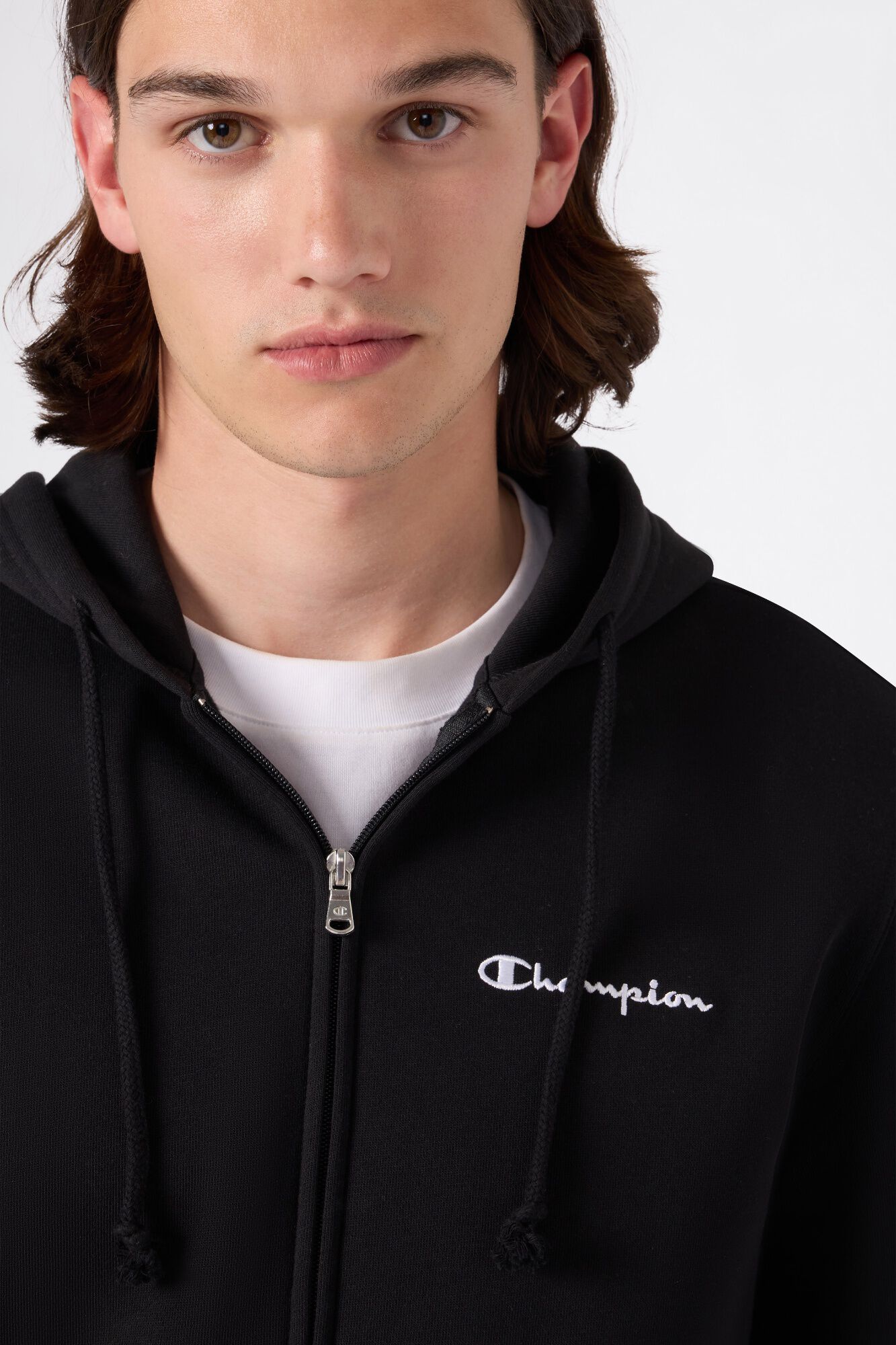 Champion Sweatshirt com capuz e fecho-&eacute;clair