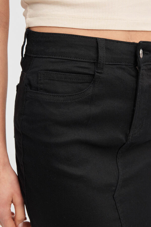 Inside Falda Mini Sarga Colores negro