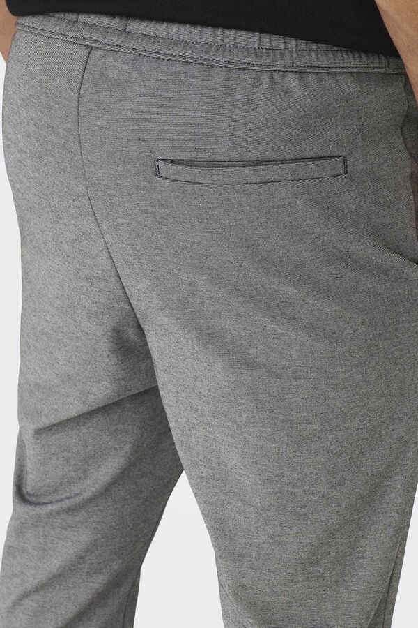 Springfield Pantalón fluído bajo entallado gris medio