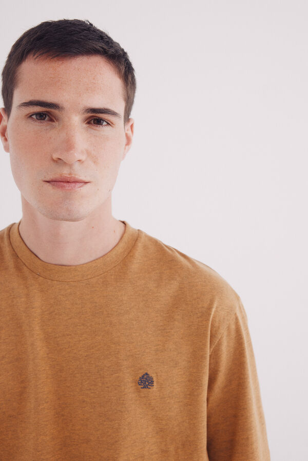 Springfield Camiseta básica melange estampado