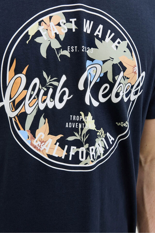 JJ REBEL Camiseta regular fit azul