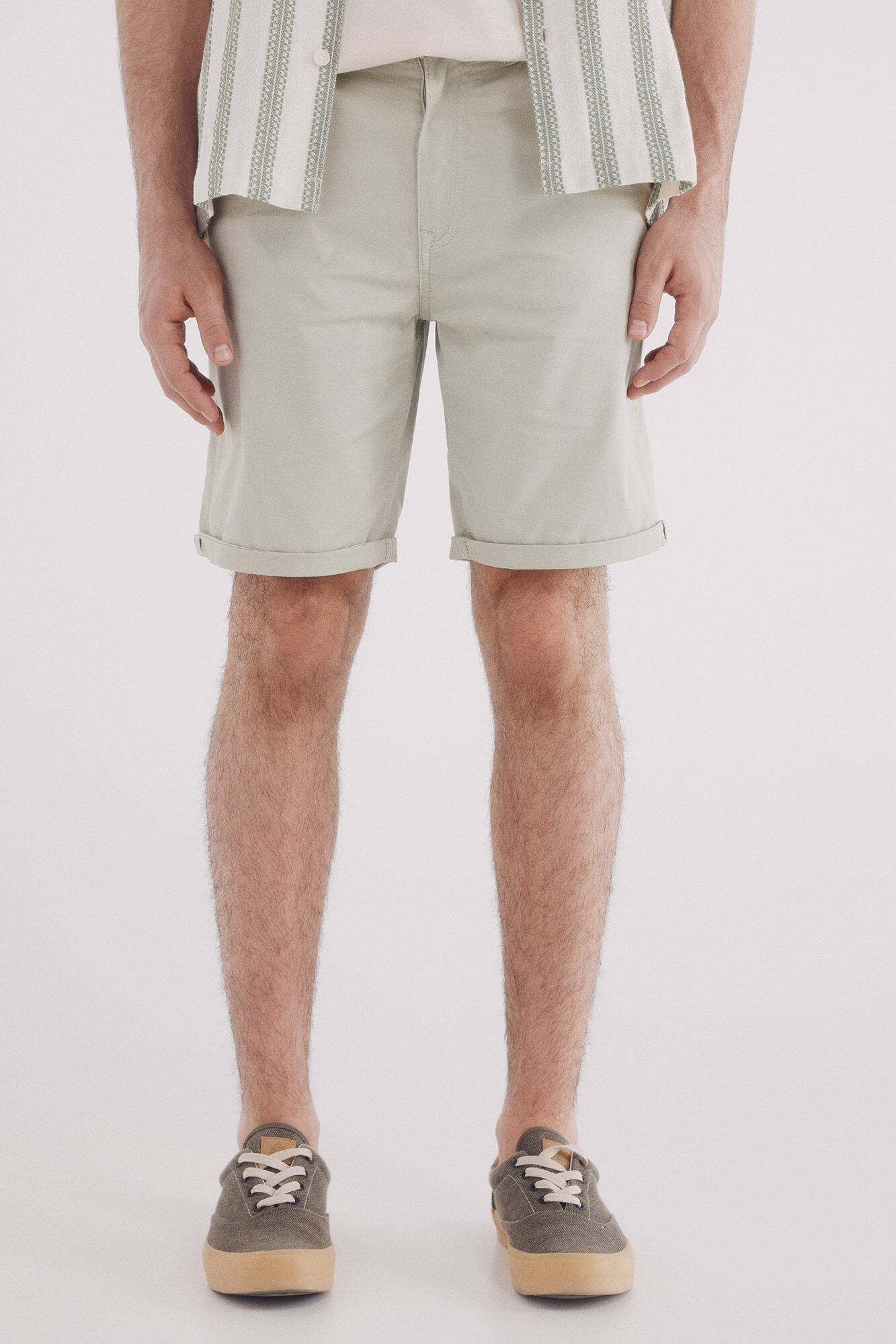 Springfield Bermuda cor clara lavada slim fit