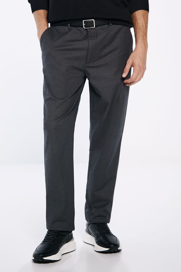 Springfield Cal&ccedil;as cal&ccedil;as chino com estrutura bicolor cinzento