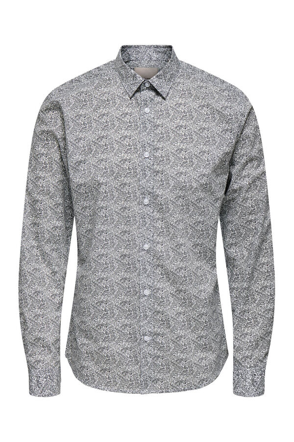 Only & Sons Camisa manga larga blanco