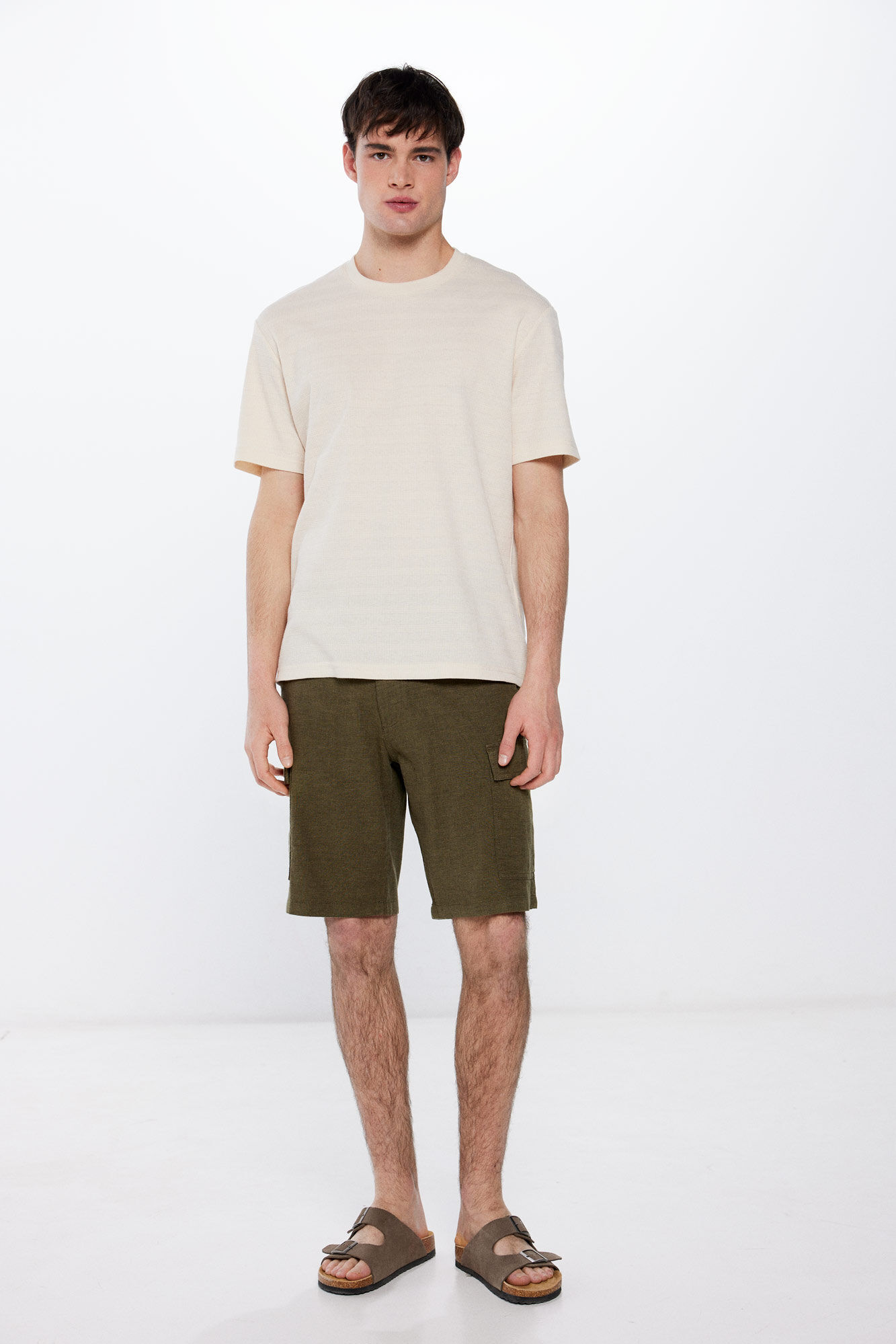 Springfield Bermuda lino cargo comfort fit