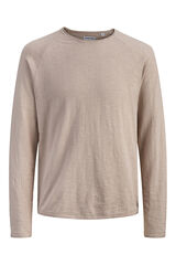 Jack & Jones Camisola b&aacute;sica manga comprida cru