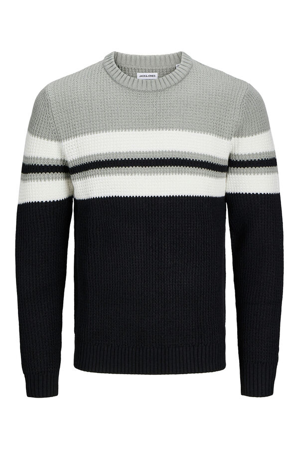 Jack & Jones PLUS Jersey rayas Plus gris