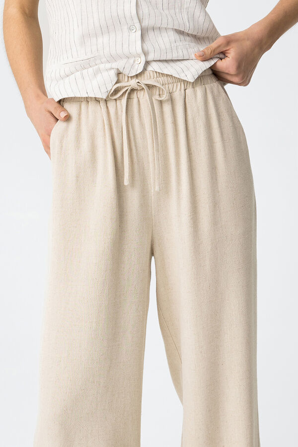 Tiffosi Pantalones fluidos nude