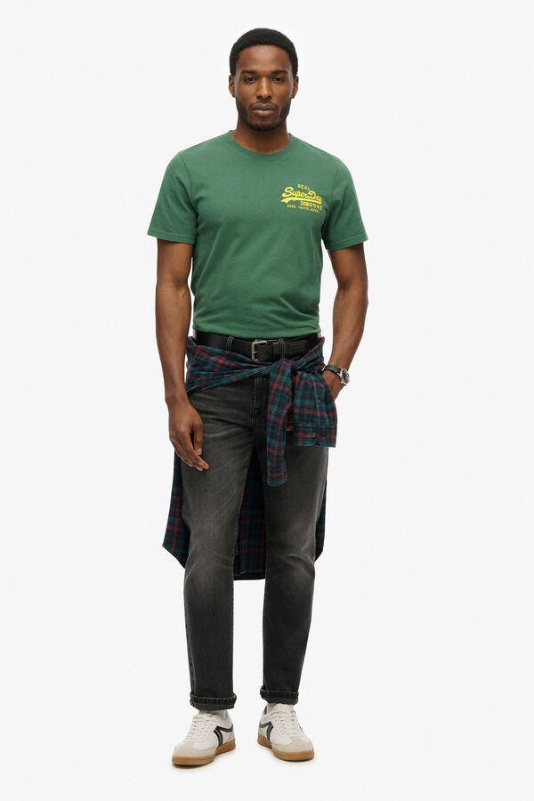 Superdry Camiseta Vl Embroidered Relaxed Tee verde