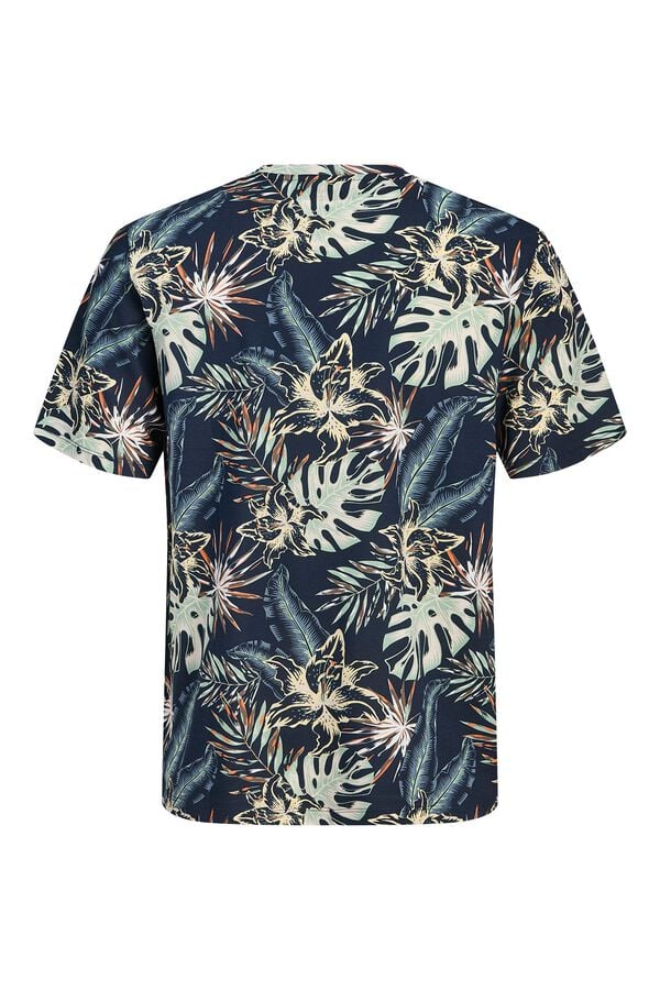 Jack & Jones T-shirt regular fit estampada azul