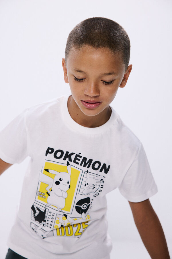 Springfield Kids Camiseta Pikachu ni&ntilde;o marfil