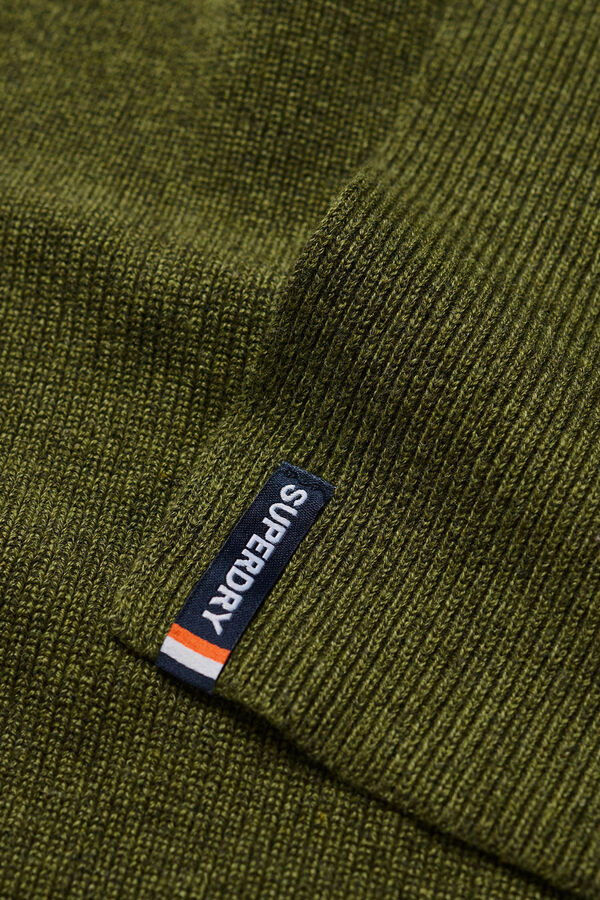 Superdry Cachecol de malha Caqui escuro