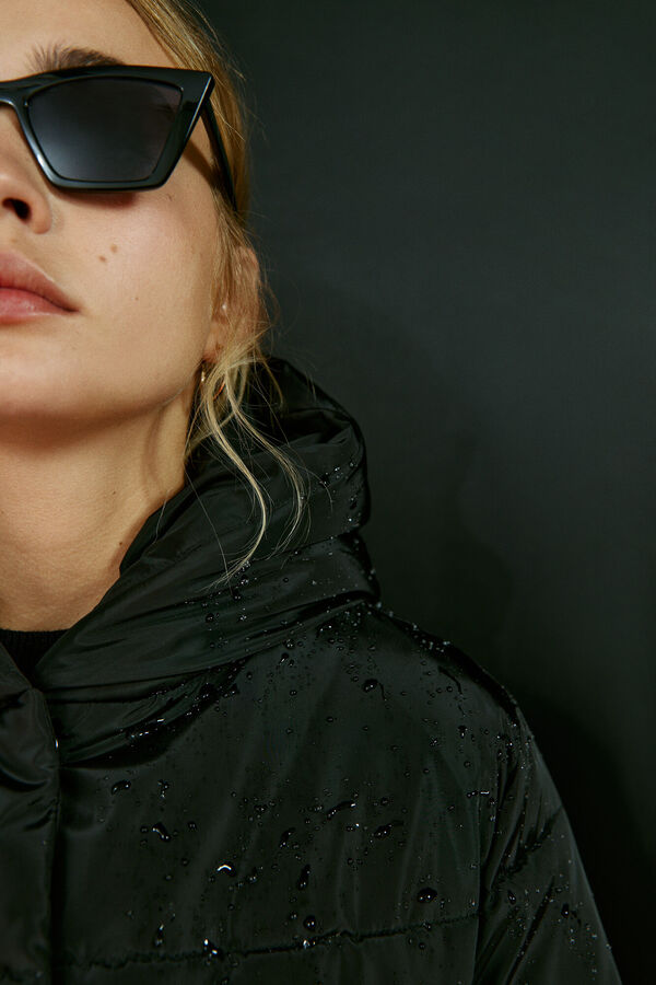 Springfield Abrigo Plumas Repelente al Agua negro