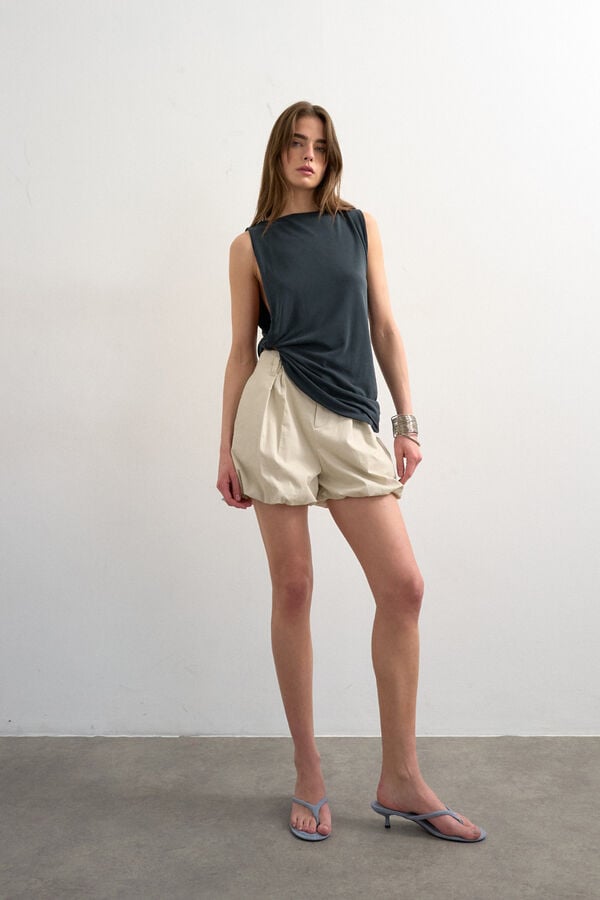 Topshop Cal&ccedil;&otilde;es cargo bege