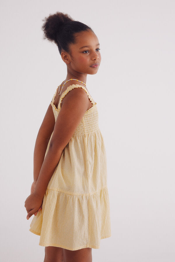 Springfield Kids Vestido textura ni&ntilde;a amarillo