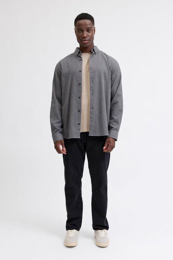 JJ REBEL Camisa cl&aacute;sica sarga gris