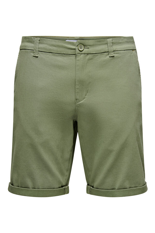 Only & Sons Bermuda chino verde