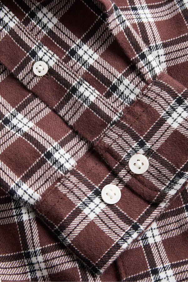 Jack & Jones Camisa de flanela xadrez vermelho