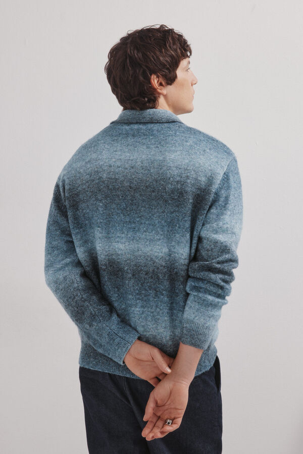 Springfield Jersey cuello polo azul