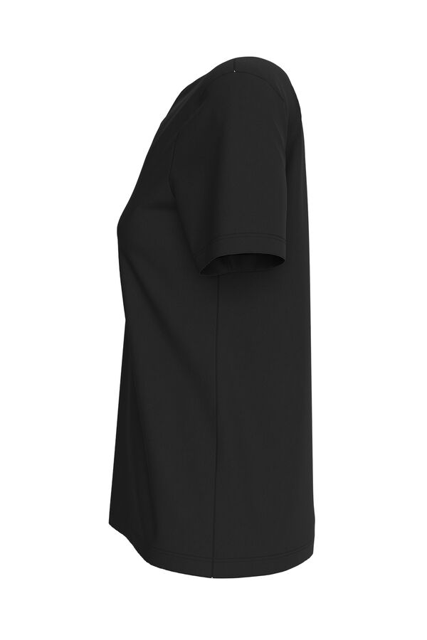 CK Jeans T-shirt manga curta de mulher preto