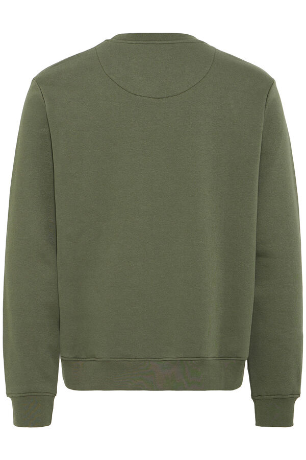 Blend Sweatshirt com gola redonda verde
