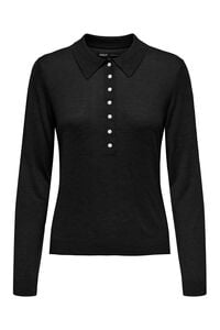 Only Polo de punto manga larga