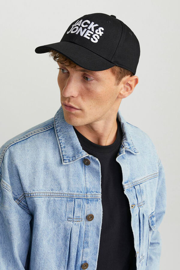 Jack & Jones Bon&eacute; com logo XL preto